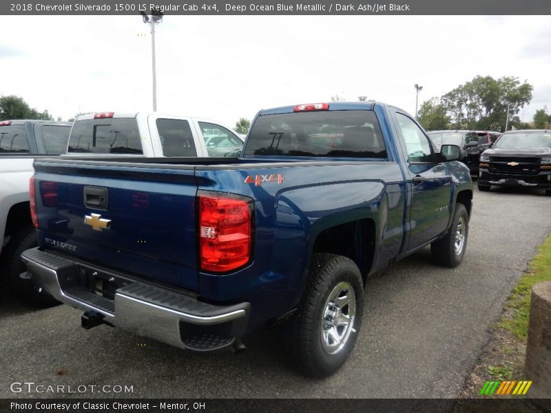 Deep Ocean Blue Metallic / Dark Ash/Jet Black 2018 Chevrolet Silverado 1500 LS Regular Cab 4x4