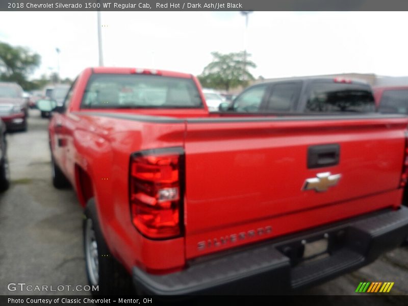 Red Hot / Dark Ash/Jet Black 2018 Chevrolet Silverado 1500 WT Regular Cab