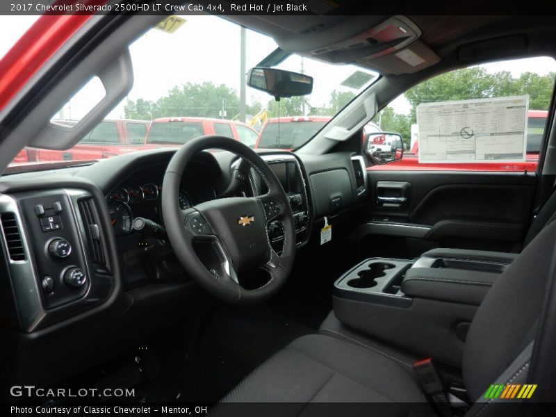 Red Hot / Jet Black 2017 Chevrolet Silverado 2500HD LT Crew Cab 4x4