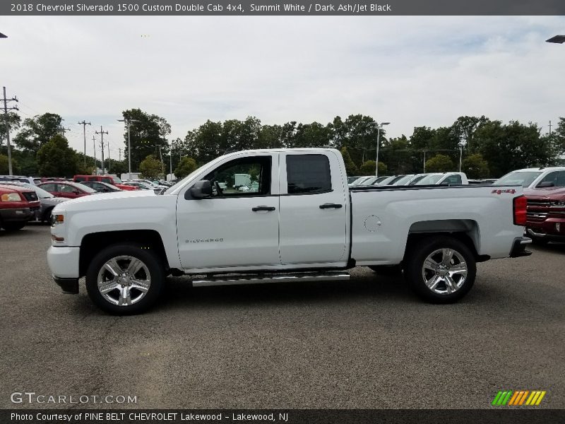 Summit White / Dark Ash/Jet Black 2018 Chevrolet Silverado 1500 Custom Double Cab 4x4