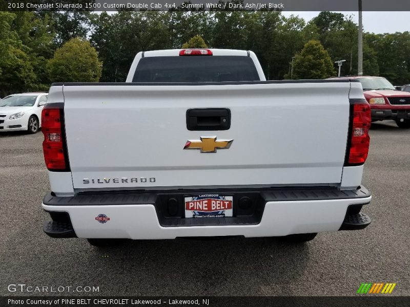 Summit White / Dark Ash/Jet Black 2018 Chevrolet Silverado 1500 Custom Double Cab 4x4
