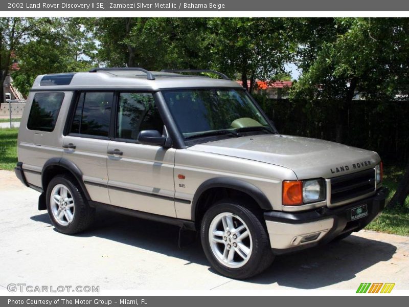 Zambezi Silver Metallic / Bahama Beige 2002 Land Rover Discovery II SE