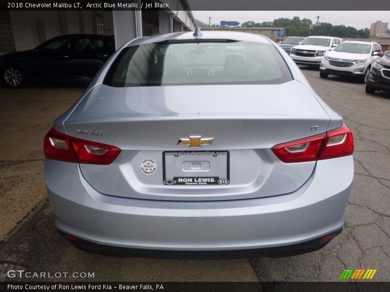 Arctic Blue Metallic / Jet Black 2018 Chevrolet Malibu LT