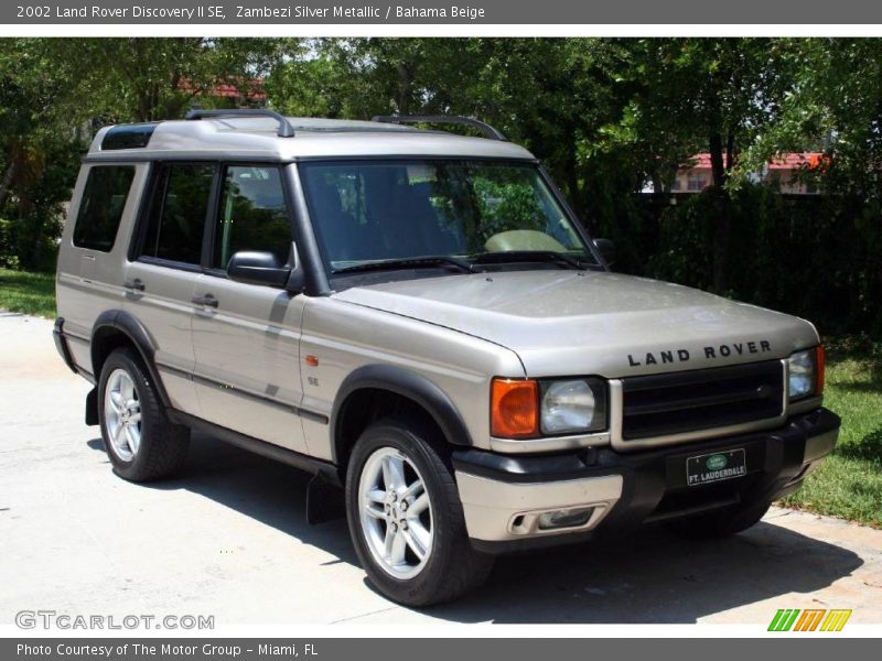 Zambezi Silver Metallic / Bahama Beige 2002 Land Rover Discovery II SE