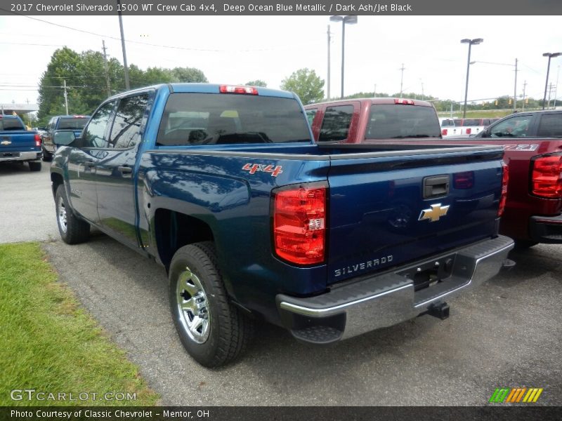 Deep Ocean Blue Metallic / Dark Ash/Jet Black 2017 Chevrolet Silverado 1500 WT Crew Cab 4x4