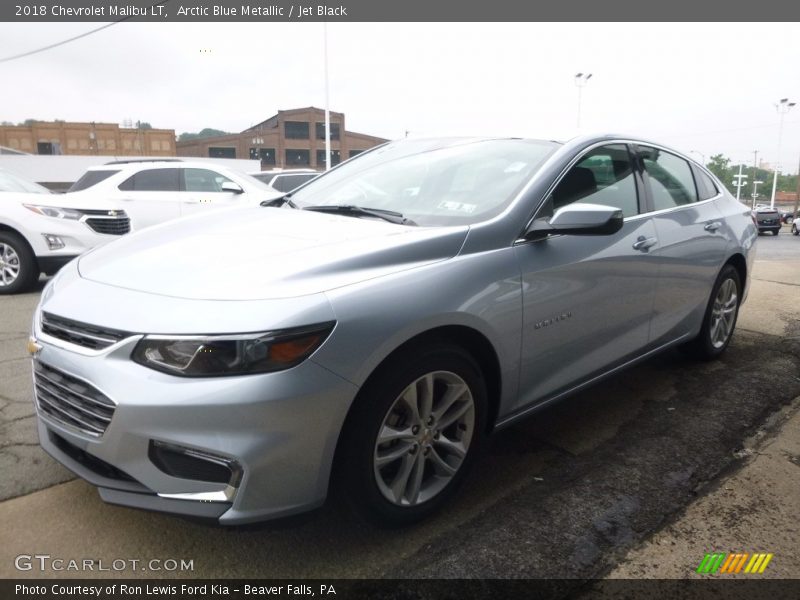 Arctic Blue Metallic / Jet Black 2018 Chevrolet Malibu LT