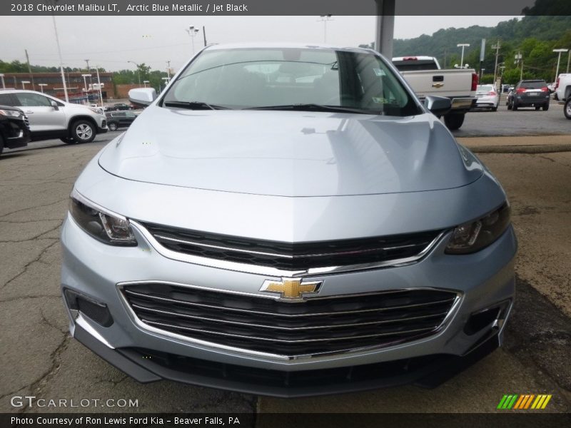 Arctic Blue Metallic / Jet Black 2018 Chevrolet Malibu LT