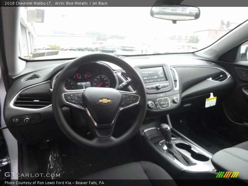 Arctic Blue Metallic / Jet Black 2018 Chevrolet Malibu LT