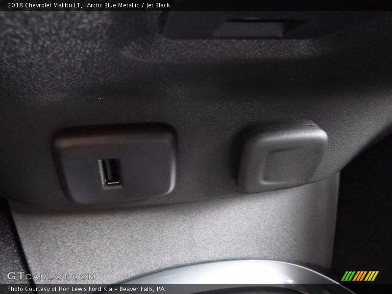 Arctic Blue Metallic / Jet Black 2018 Chevrolet Malibu LT