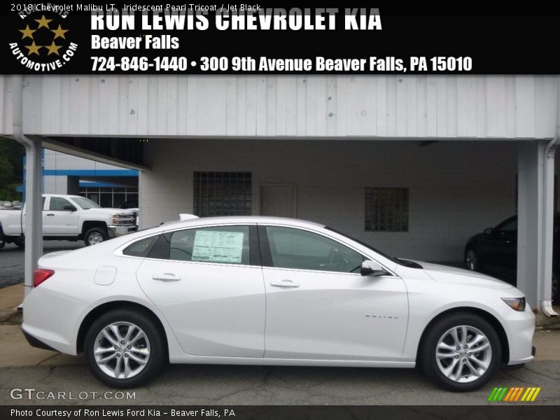 Iridescent Pearl Tricoat / Jet Black 2018 Chevrolet Malibu LT