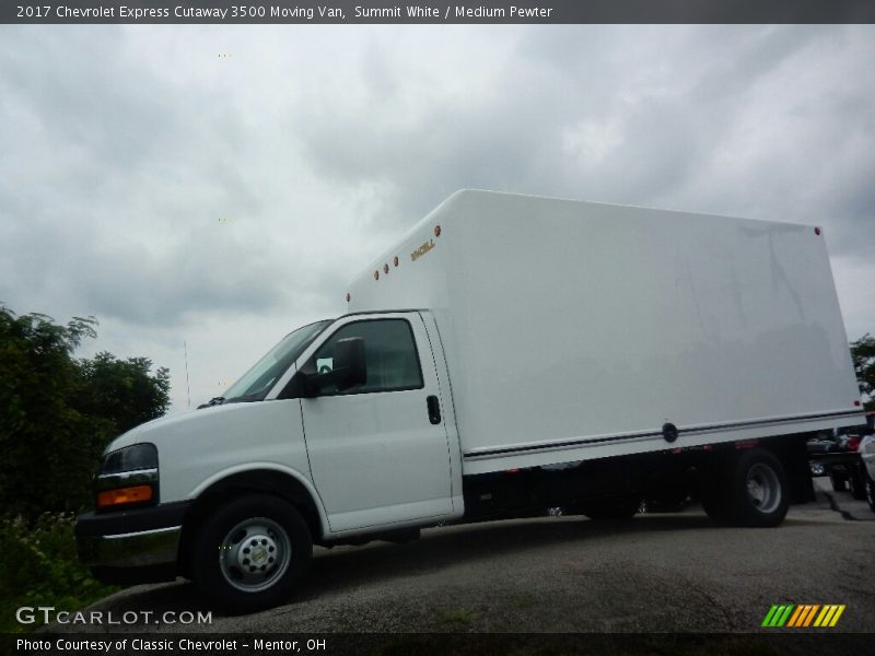 Summit White / Medium Pewter 2017 Chevrolet Express Cutaway 3500 Moving Van