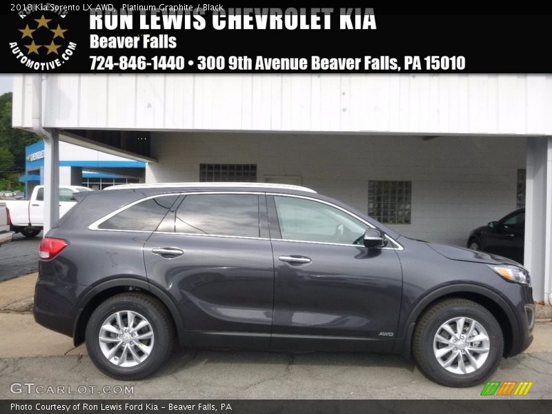 Platinum Graphite / Black 2018 Kia Sorento LX AWD