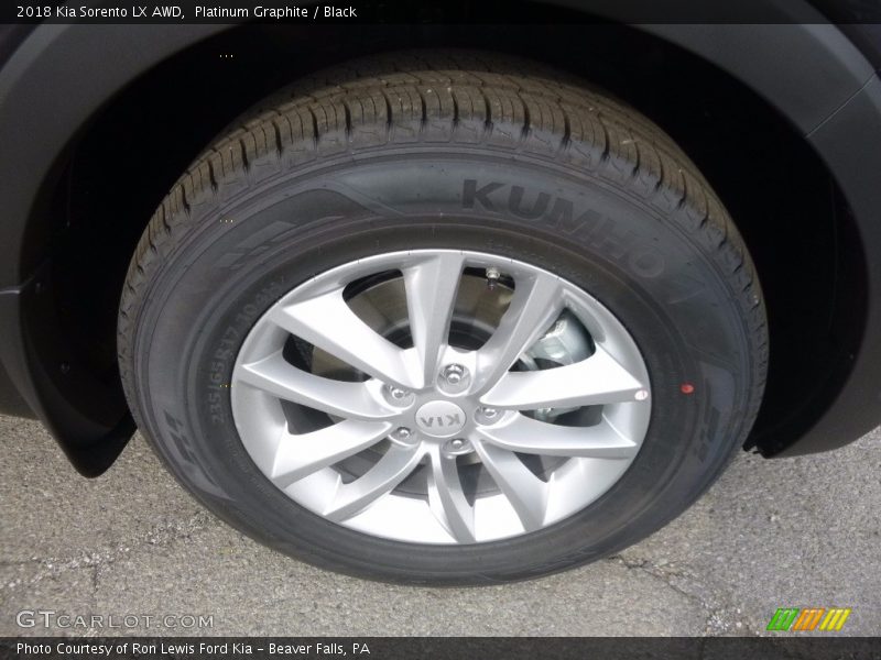 Platinum Graphite / Black 2018 Kia Sorento LX AWD