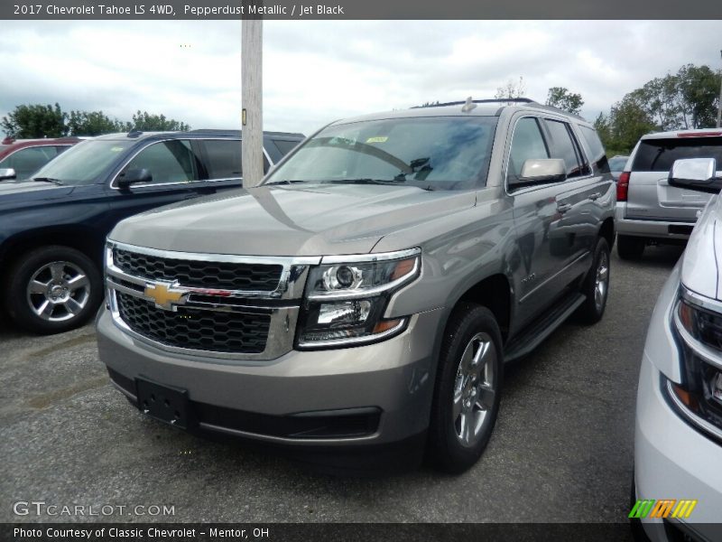 Pepperdust Metallic / Jet Black 2017 Chevrolet Tahoe LS 4WD