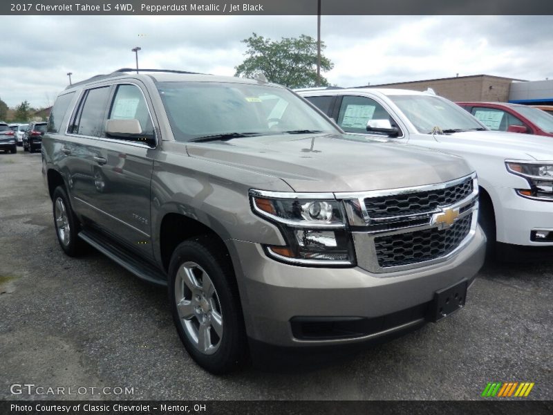 Pepperdust Metallic / Jet Black 2017 Chevrolet Tahoe LS 4WD