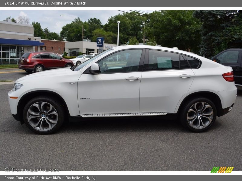 Alpine White / Black 2014 BMW X6 xDrive35i