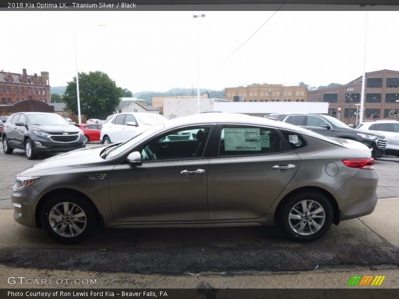 Titanium Silver / Black 2018 Kia Optima LX