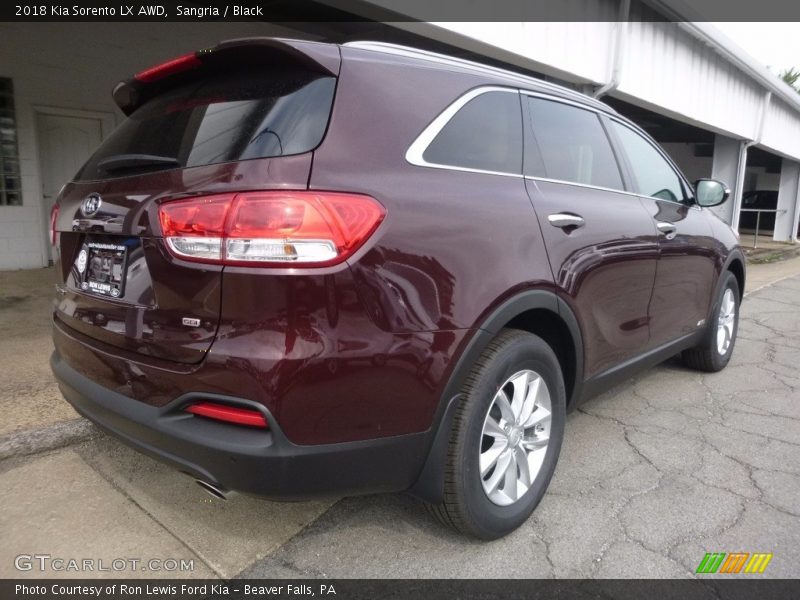 Sangria / Black 2018 Kia Sorento LX AWD