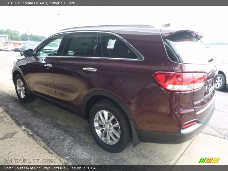 Sangria / Black 2018 Kia Sorento LX AWD
