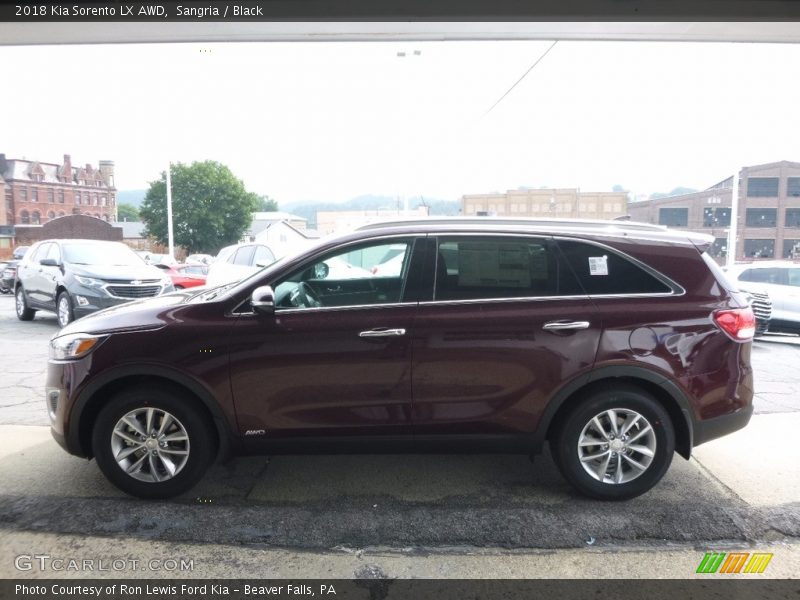 Sangria / Black 2018 Kia Sorento LX AWD