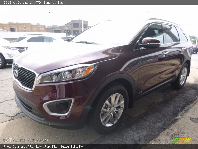 Sangria / Black 2018 Kia Sorento LX AWD