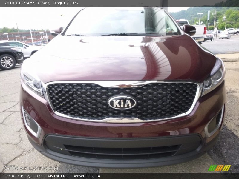 Sangria / Black 2018 Kia Sorento LX AWD