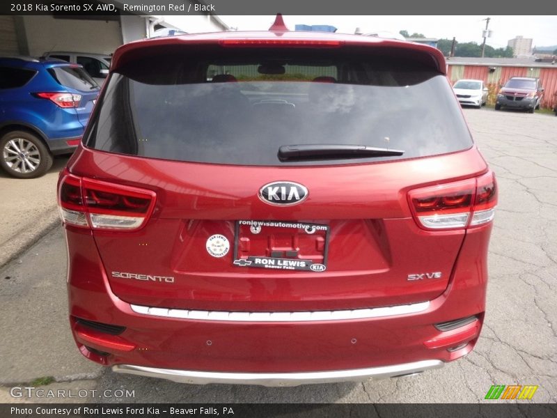 Remington Red / Black 2018 Kia Sorento SX AWD