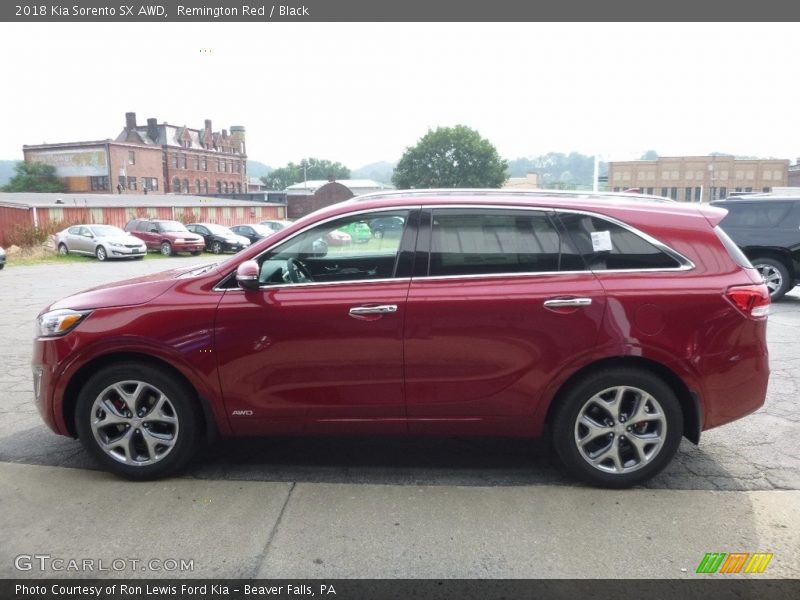Remington Red / Black 2018 Kia Sorento SX AWD