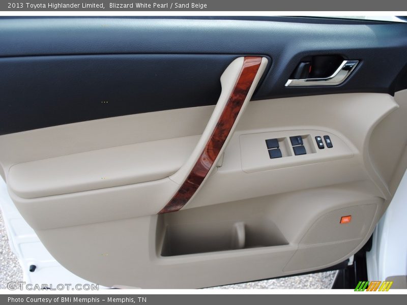 Blizzard White Pearl / Sand Beige 2013 Toyota Highlander Limited