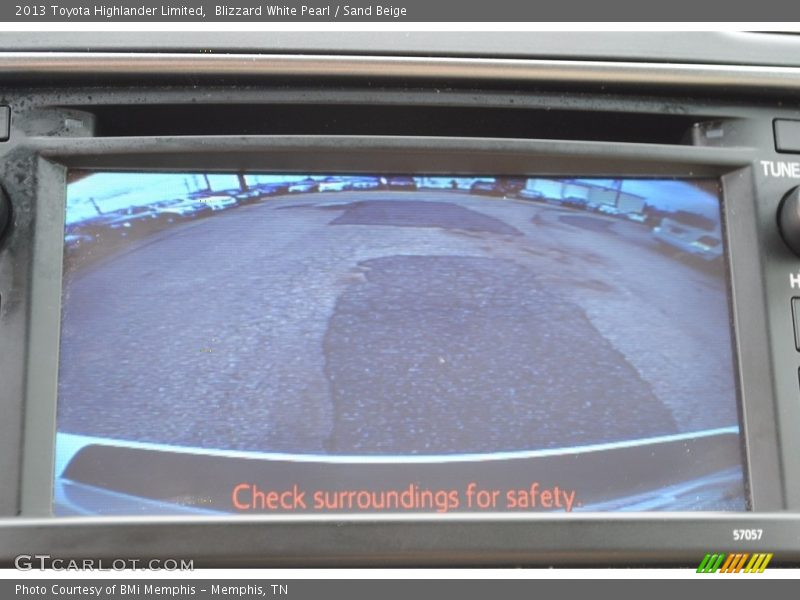 Blizzard White Pearl / Sand Beige 2013 Toyota Highlander Limited