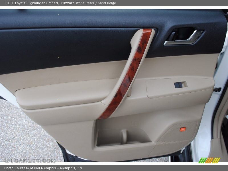 Blizzard White Pearl / Sand Beige 2013 Toyota Highlander Limited