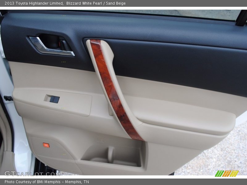 Blizzard White Pearl / Sand Beige 2013 Toyota Highlander Limited