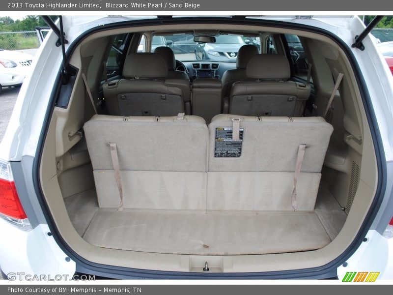Blizzard White Pearl / Sand Beige 2013 Toyota Highlander Limited