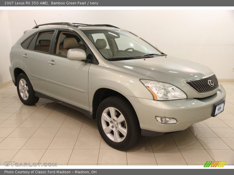 Bamboo Green Pearl / Ivory 2007 Lexus RX 350 AWD