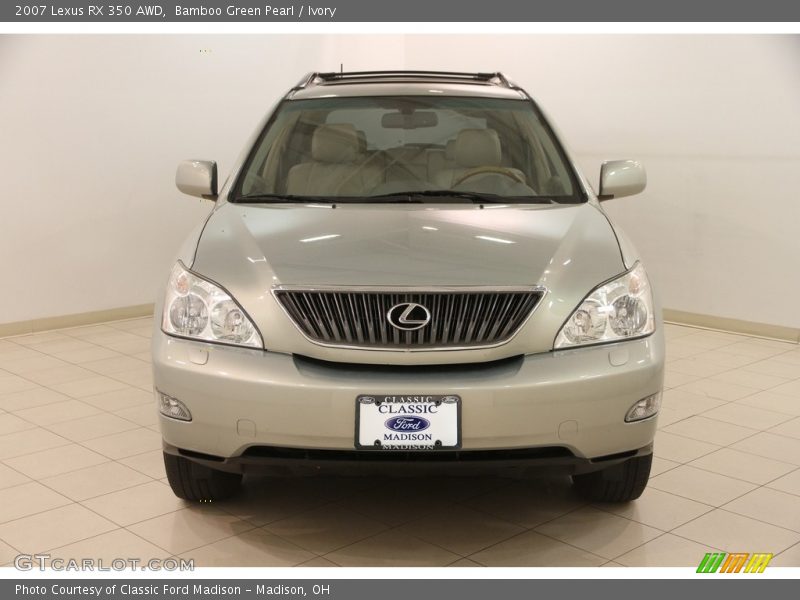 Bamboo Green Pearl / Ivory 2007 Lexus RX 350 AWD