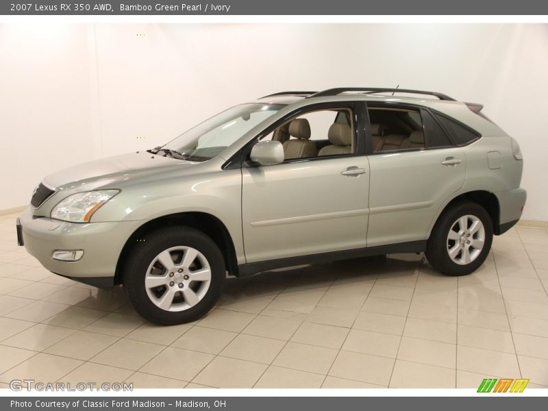 Bamboo Green Pearl / Ivory 2007 Lexus RX 350 AWD