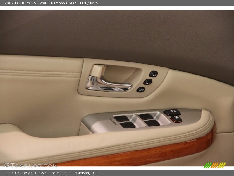 Bamboo Green Pearl / Ivory 2007 Lexus RX 350 AWD