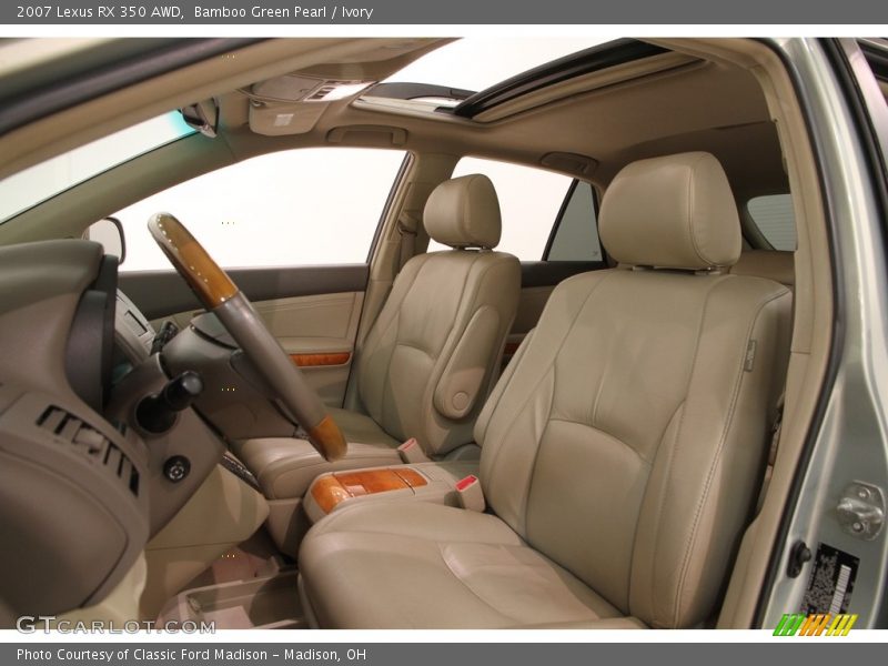 Bamboo Green Pearl / Ivory 2007 Lexus RX 350 AWD