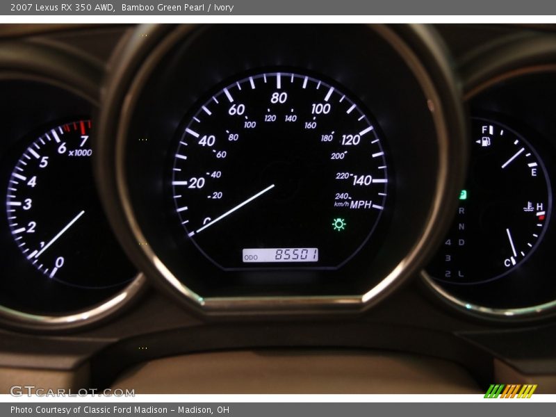 Bamboo Green Pearl / Ivory 2007 Lexus RX 350 AWD
