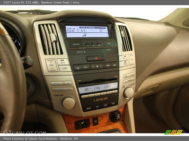 Bamboo Green Pearl / Ivory 2007 Lexus RX 350 AWD