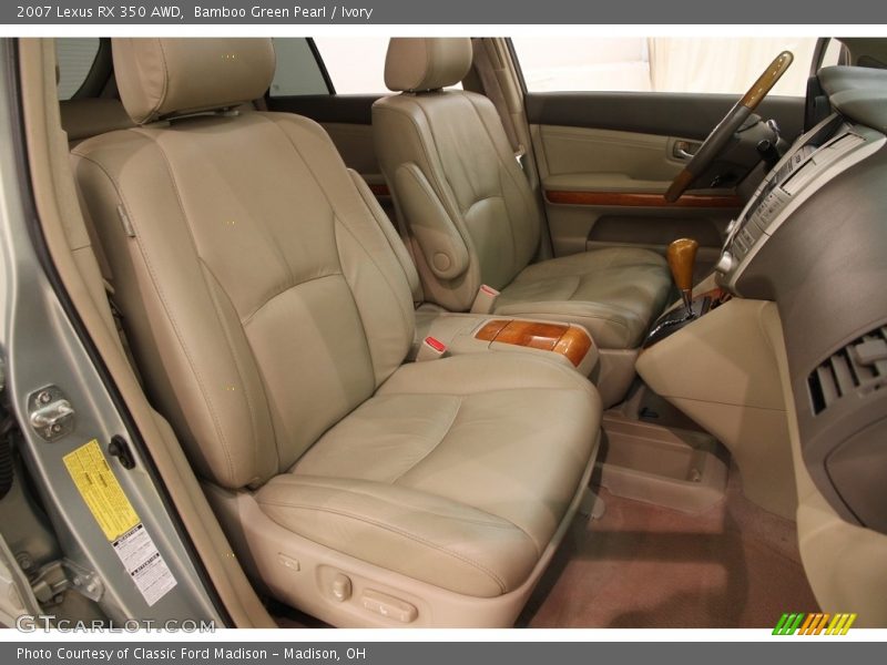 Bamboo Green Pearl / Ivory 2007 Lexus RX 350 AWD