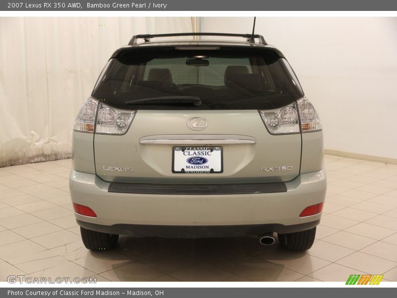 Bamboo Green Pearl / Ivory 2007 Lexus RX 350 AWD
