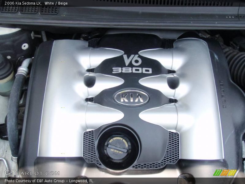 White / Beige 2006 Kia Sedona LX