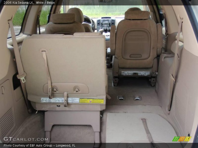 White / Beige 2006 Kia Sedona LX