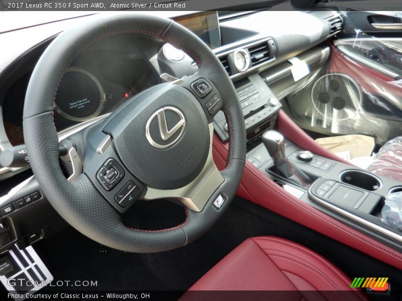  2017 RC 350 F Sport AWD Circuit Red Interior