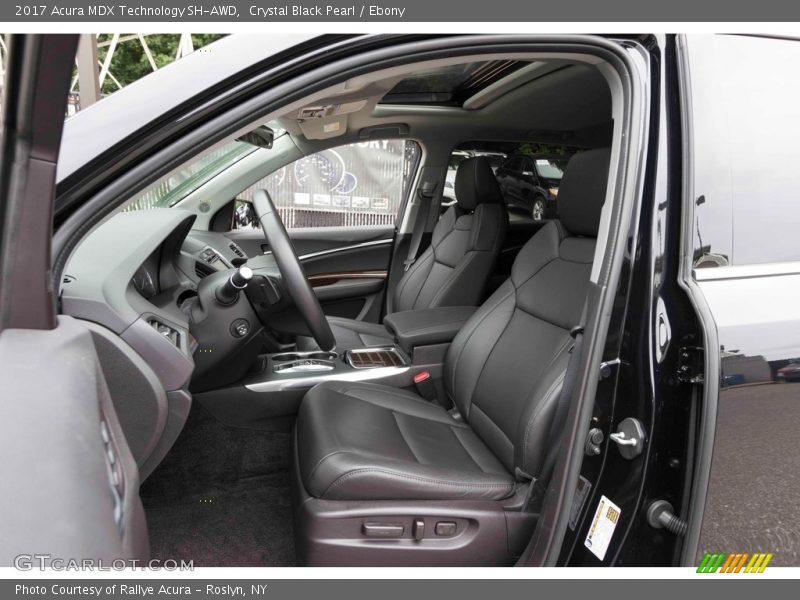 Crystal Black Pearl / Ebony 2017 Acura MDX Technology SH-AWD