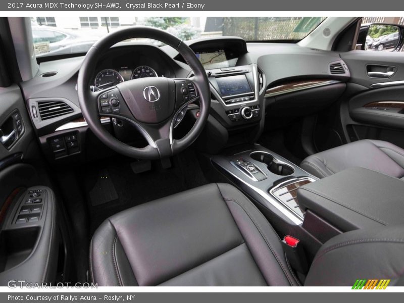 Crystal Black Pearl / Ebony 2017 Acura MDX Technology SH-AWD