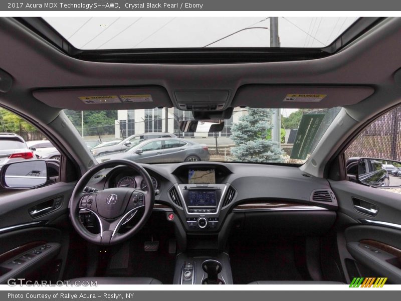 Crystal Black Pearl / Ebony 2017 Acura MDX Technology SH-AWD