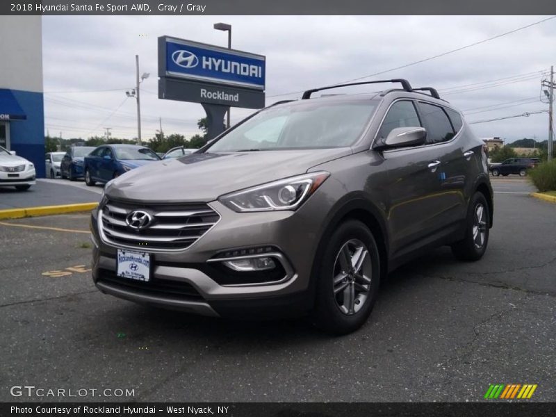 Gray / Gray 2018 Hyundai Santa Fe Sport AWD