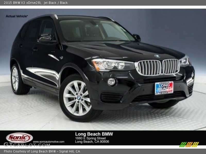 Jet Black / Black 2015 BMW X3 xDrive28i